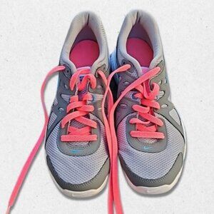 Nike Revolution 2 Running Shoes Breathable Cushioned Soles Grey/Turquoise W 9.5